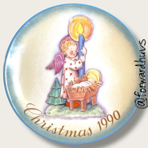 1990 Schmid “Angel’s Light” Christmas Plate – No Box - Picture 1 of 6